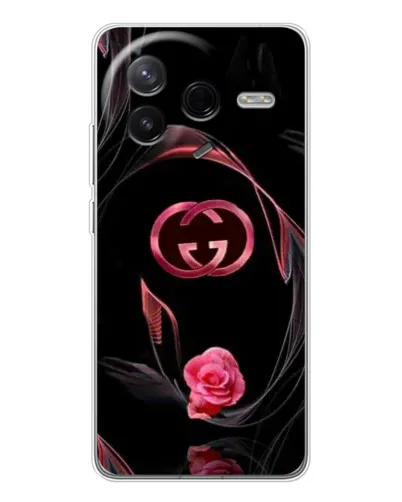 Чехол для Xiaomi Civi 4Pro с картинкой «Gucci — неоновая роза»