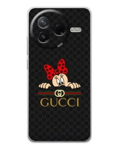 Чехол для Xiaomi Civi 4Pro с картинкой «Минни Маус Gucci — черный»