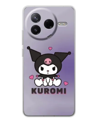 Чехол для Xiaomi Civi 4Pro с картинкой «Kuromi — фиолетовый арт»