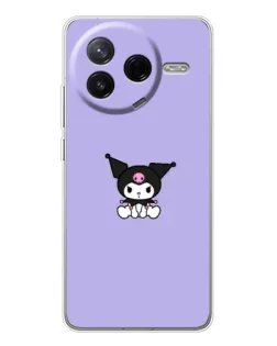Чехол для Xiaomi Civi 4Pro с картинкой «Kuromi — фиолетовый минимализм»