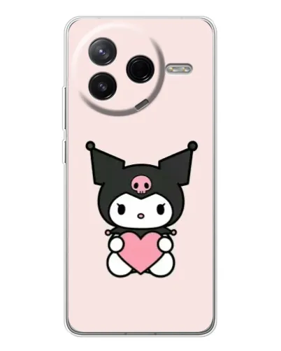 Чехол для Xiaomi Civi 4Pro с картинкой «Kuromi и сердце»
