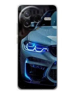 Чехол для Xiaomi Civi 4Pro с картинкой «Взгляд BMW с синими фарами» Чехол для Xiaomi Civi 4Pro с картинкой «Взгляд BMW с синими фарами»