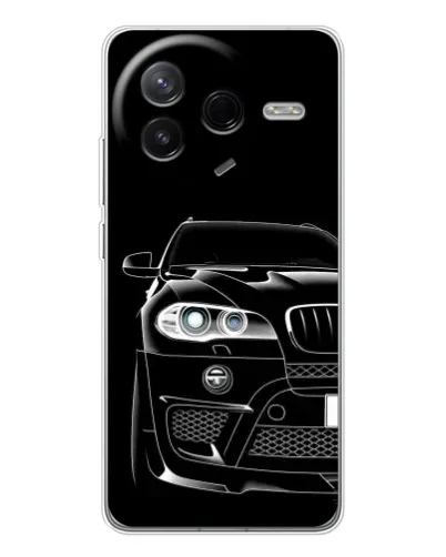 Чехол для Xiaomi Civi 4Pro с картинкой «Темный силуэт BMW»