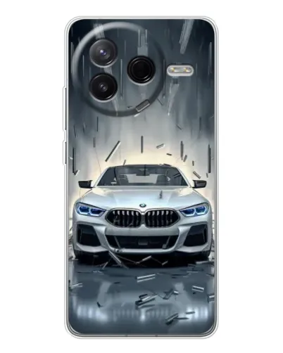 Чехол для Xiaomi Civi 4Pro с картинкой «BMW в свете фар»