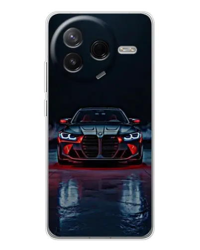 Чехол для Xiaomi Civi 4Pro с картинкой «BMW на мокрой дороге»