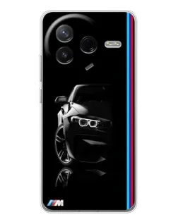 Чехол для Xiaomi Civi 4Pro с картинкой «Силуэт BMW в темноте»