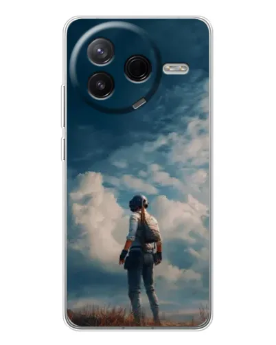 Чехол для Xiaomi Civi 4Pro с картинкой «Герой PUBG на скале»