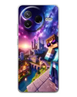 Чехол для Xiaomi Civi 4Pro с картинкой «Стив и космос» Чехол для Xiaomi Civi 4Pro с картинкой «Стив и космос»