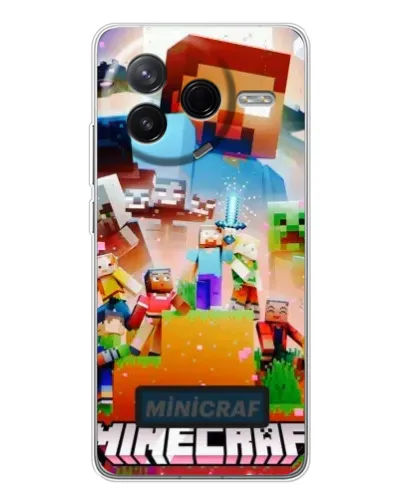 Чехол для Xiaomi Civi 4Pro с картинкой «Minecraft герои игры» Чехол для Xiaomi Civi 4Pro с картинкой «Minecraft герои игры»