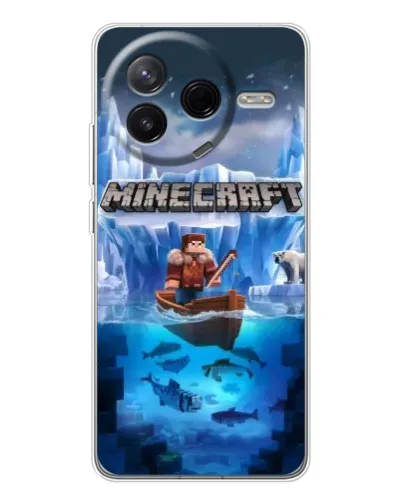Чехол для Xiaomi Civi 4Pro с картинкой «Minecraft ледяной мир» Чехол для Xiaomi Civi 4Pro с картинкой «Minecraft ледяной мир»