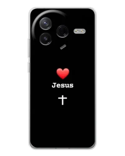 Чехол для Xiaomi Civi 4Pro с картинкой «Сердце - Jesus» Чехол для Xiaomi Civi 4Pro с картинкой «Сердце - Jesus»