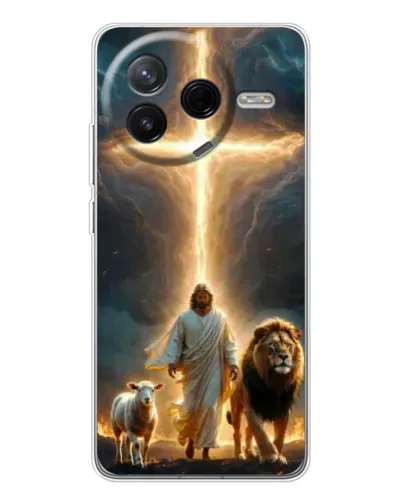 Чехол для Xiaomi Civi 4Pro с картинкой «Лев Иуды и Свет» Чехол для Xiaomi Civi 4Pro с картинкой «Лев Иуды и Свет»