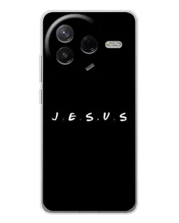 Чехол для Xiaomi Civi 4Pro с картинкой «Точки веры J.E.S.U.S.»