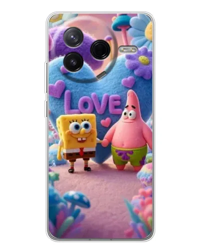 Чохол для Xiaomi Civi 4Pro з картинкою «Губка Боб Патрік»