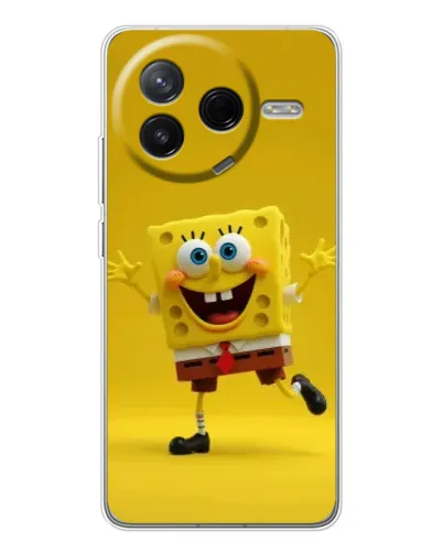 Чохол для Xiaomi Civi 4Pro з картинкою «Позитивний Губка Боб»