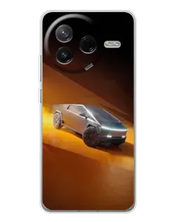 Чехол для Xiaomi Civi 4Pro с картинкой «Cybertruck в пустыне»