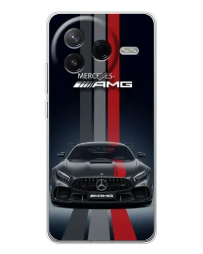 Чехол для Xiaomi Civi 4Pro с картинкой «Mercedes — белый карбон»