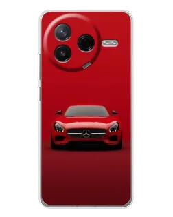 Чехол для Xiaomi Civi 4Pro с картинкой «Красный Mercedes AMG»