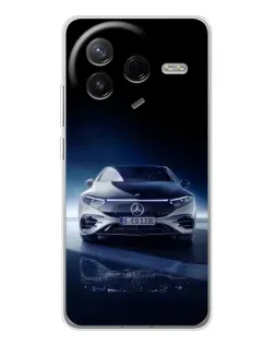 Чехол для Xiaomi Civi 4Pro с картинкой «Ночной Mercedes EQ»