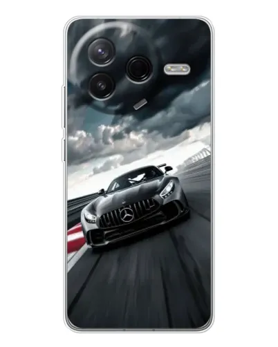 Чехол для Xiaomi Civi 4Pro с картинкой «Гоночный Mercedes AMG»