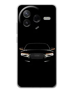 Чехол для Xiaomi Civi 4Pro с картинкой «Audi — ночной контур»