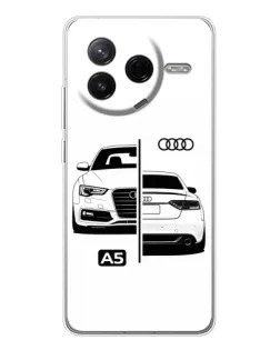 Чехол для Xiaomi Civi 4Pro с картинкой «Audi — контрастный дизайн»