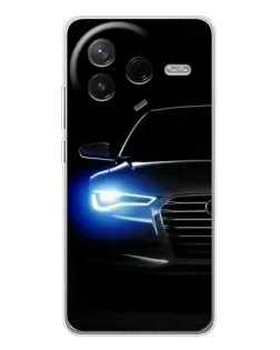 Чехол для Xiaomi Civi 4Pro с картинкой «Неоновый взгляд Audi»