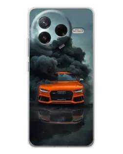 Чехол для Xiaomi Civi 4Pro с картинкой «Audi в облаках дыма»