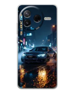 Чехол для Xiaomi Civi 4Pro с картинкой «Ночной город и Audi»