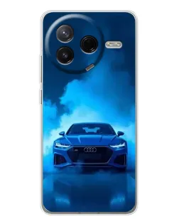 Чехол для Xiaomi Civi 4Pro с картинкой «Audi — голубая энергия»