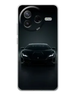 Чохол для Xiaomi Civi 4Pro з картинкою «Чорний Lamborghini Aventador»