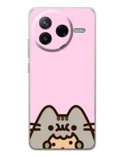 Чохол для Xiaomi Civi 4Pro з картинкою «Pusheen та печиво»