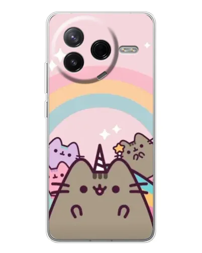 Чехол для Xiaomi Civi 4Pro с картинкой «Единорог Pusheen» Чехол для Xiaomi Civi 4Pro с картинкой «Единорог Pusheen»