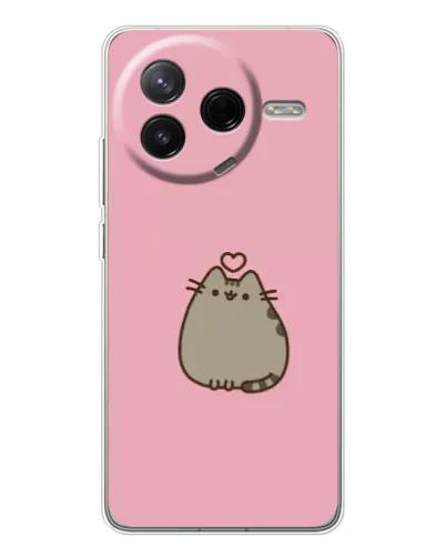 Чехол для Xiaomi Civi 4Pro с картинкой «Pusheen сердце» Чехол для Xiaomi Civi 4Pro с картинкой «Pusheen сердце»