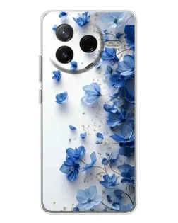 Чохол для Xiaomi Civi 4Pro з картинкою «Блакитний квітковий каскад» Чохол для Xiaomi Civi 4Pro з картинкою «Блакитний квітковий каскад»