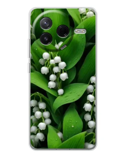 Чехол для Xiaomi Civi 4Pro с картинкой «Ландыши в зелени»