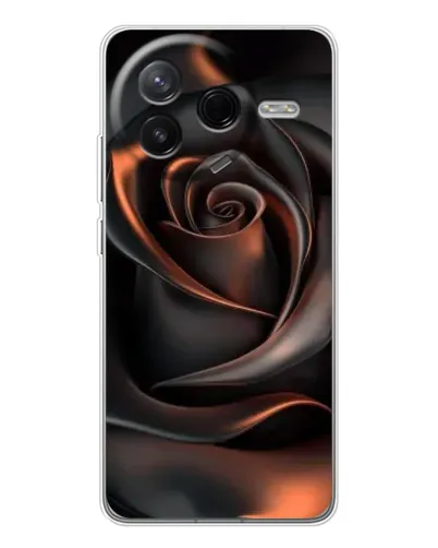 Чехол для Xiaomi Civi 4Pro с картинкой «Шелковая черная роза»