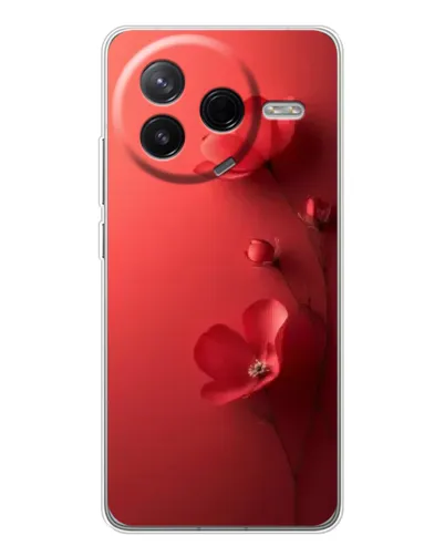 Чехол для Xiaomi Civi 4Pro с картинкой «Маковые соцветия»
