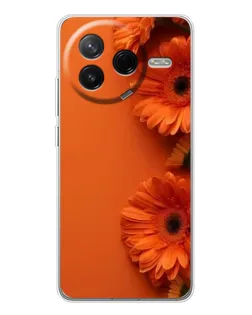 Чохол для Xiaomi Civi 4Pro з картинкою «Помаранчеві гербери» Чохол для Xiaomi Civi 4Pro з картинкою «Помаранчеві гербери»