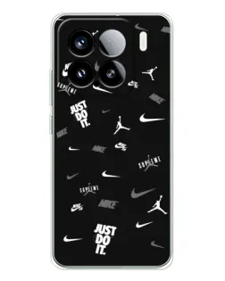 Чохол для Xiaomi Civi 5Pro з картинкою «Nike Black Pattern»