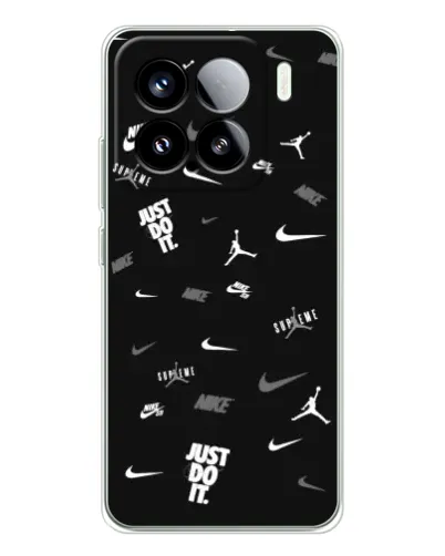 Чохол для Xiaomi Civi 5Pro з картинкою «Nike Black Pattern»