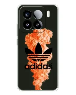 Чохол для Xiaomi Civi 5Pro з картинкою «Помаранчевий дим Adidas»