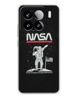 Чехол для Xiaomi Civi 5Pro с картинкой «NASA — шагаем по Луне»