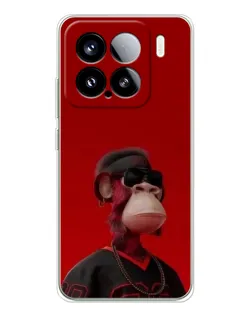 Чохол для Xiaomi Civi 5Pro з картинкою «Bored Ape в червоному»
