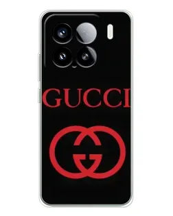 Чехол для Xiaomi Civi 5Pro с картинкой «Gucci — красный логотип»