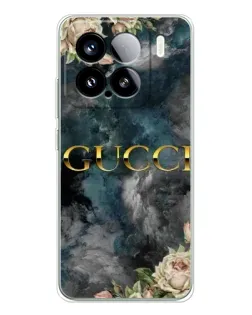 Чехол для Xiaomi Civi 5Pro с картинкой «Абстрактные цветы Gucci»
