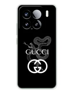 Чехол для Xiaomi Civi 5Pro с картинкой «Gucci — серебряная змея»