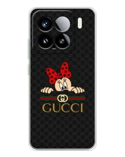Чехол для Xiaomi Civi 5Pro с картинкой «Минни Маус Gucci — черный»