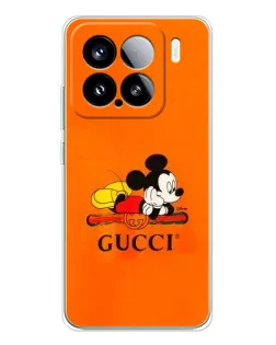 Чохол для Xiaomi Civi 5Pro з картинкою «Міккі Маус Gucci — помаранч»