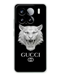 Чохол для Xiaomi Civi 5Pro з картинкою «Gucci — срібний лев»